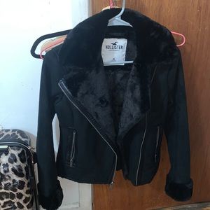 Hollister faux fur jacket